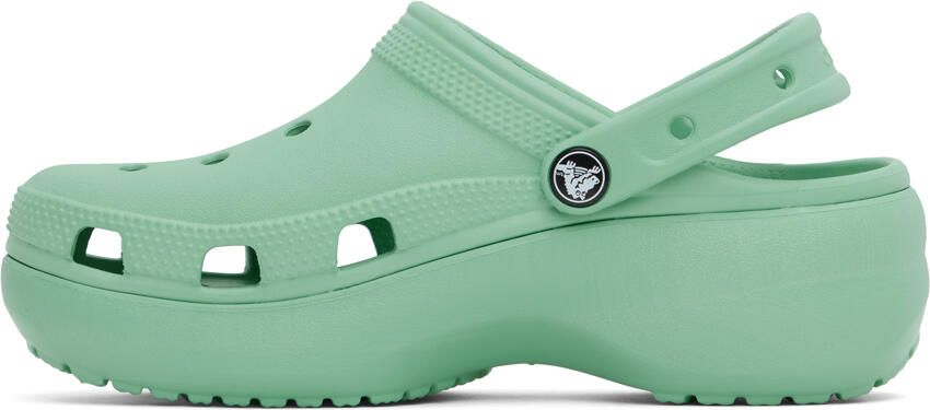 Crocs Green Classic Platform Clogs - Picture 3