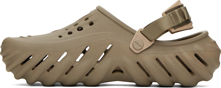 Crocs Khaki Echo Clogs - Picture 3