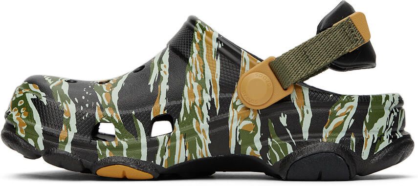 Crocs Kids Black All-Terrain Camo Clogs - Picture 3