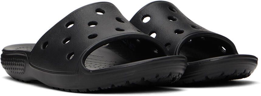 Crocs Kids Black Classic Slides - Picture 2