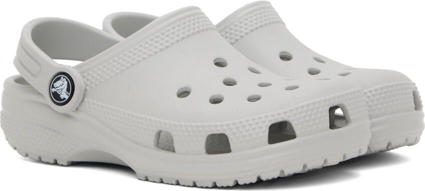 Crocs Kids Gray Classic Clogs - Picture 2