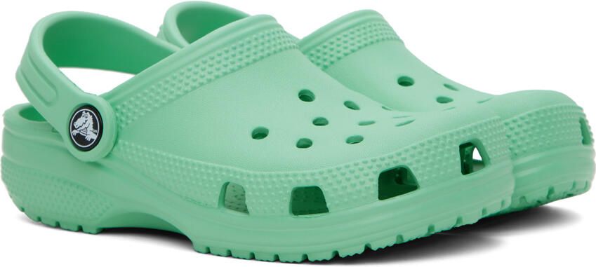 Crocs Kids Green Classic Clogs - Picture 2