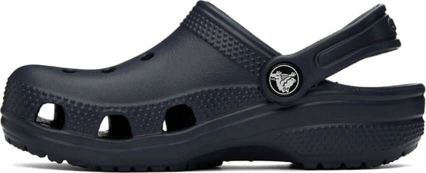 Crocs Kids Navy Classic Clogs - Picture 4