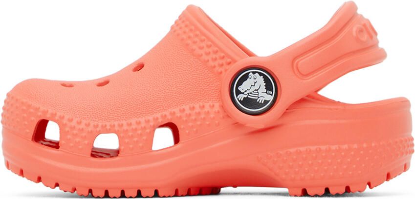 Crocs Kids Orange Classic Clogs - Picture 2