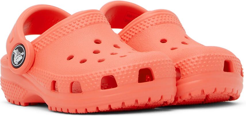 Crocs Kids Orange Classic Clogs - Picture 3