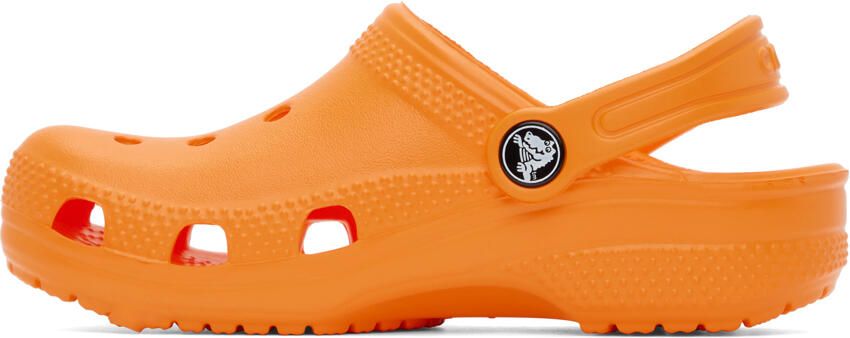 Crocs Kids Orange Classic Clogs - Picture 3