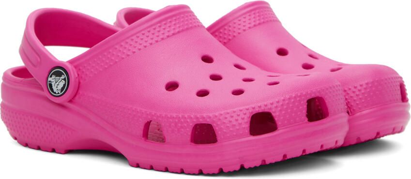 Crocs Kids Pink Classic Clogs - Picture 2