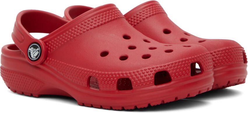 Crocs Kids Red Classic Clogs - Picture 2