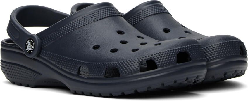 Crocs Navy Classic Clogs - Picture 2