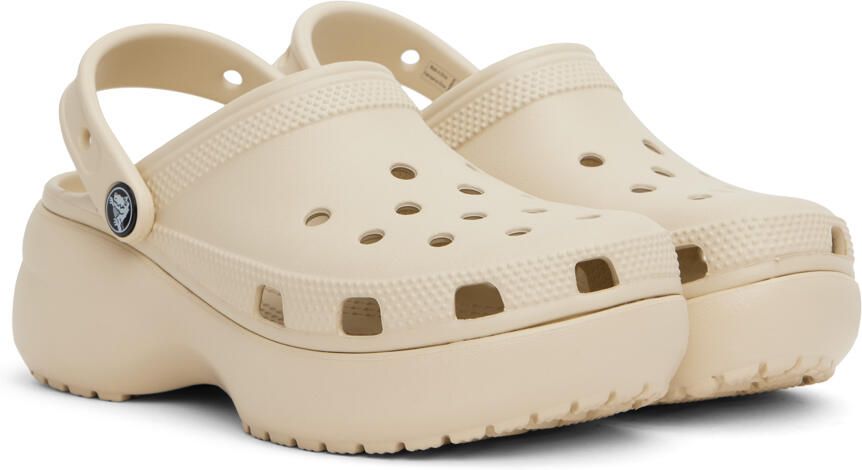 Crocs Off-White Classic Platform Clogs - Picture 2