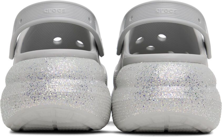 Crocs Off-White Crush Glitter Clogs