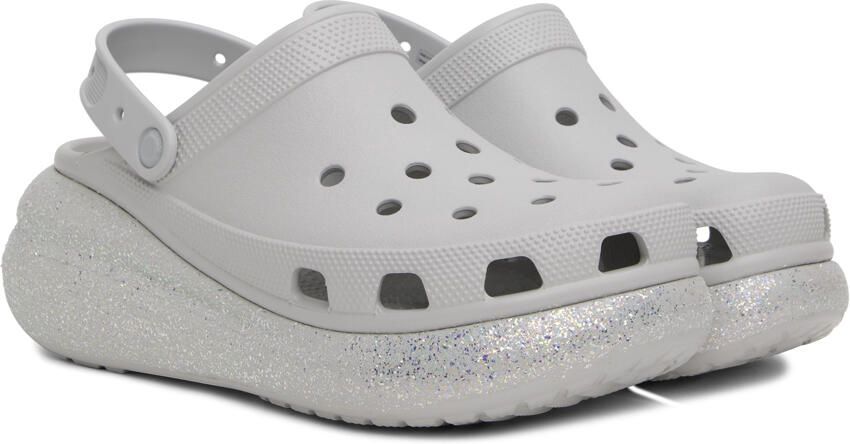 Crocs Off-White Crush Glitter Clogs - Picture 2