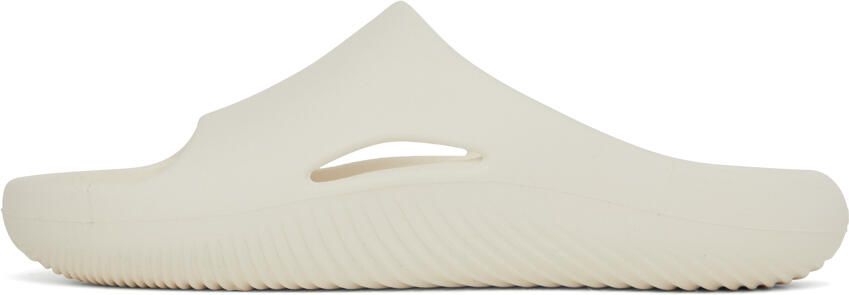 Crocs Off-White Mellow Recovery Slides - Picture 4