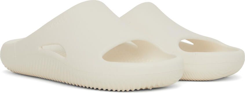 Crocs Off-White Mellow Recovery Slides - Picture 3