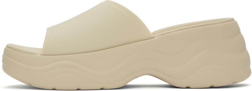 Crocs Off-White Skyline Slides - Picture 3