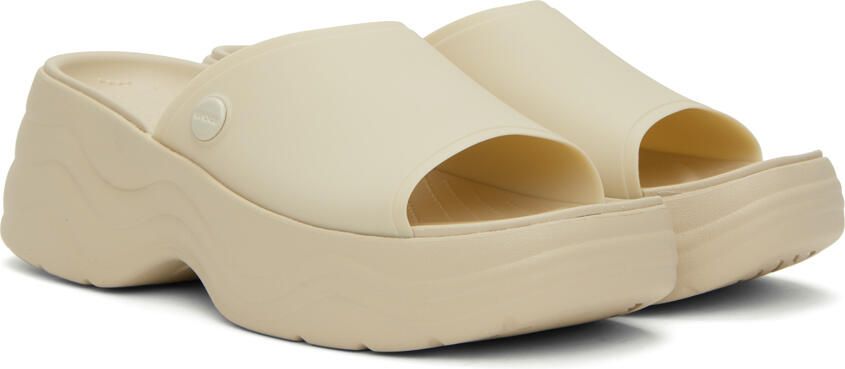 Crocs Off-White Skyline Slides - Picture 2