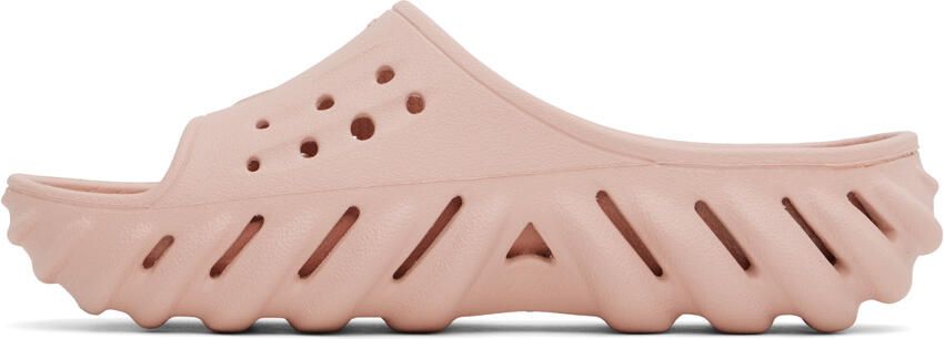 Crocs Pink Echo Slides - Picture 10