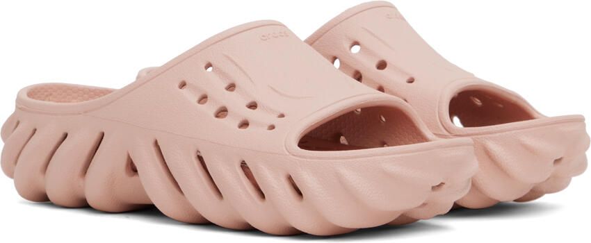 Crocs Pink Echo Slides - Picture 7