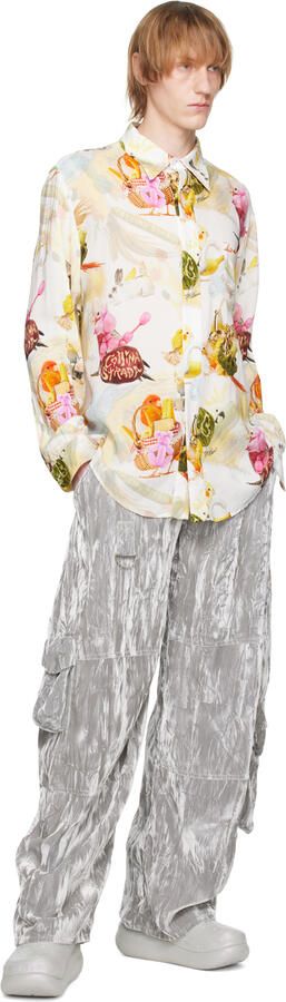 Crocs White Crush Glitter Boots - Picture 4