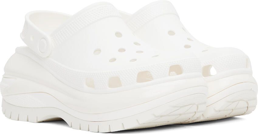 Crocs White Mega Crush Clogs - Picture 2