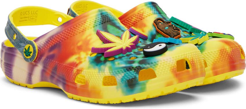 Crocs Yellow Half Baked Classic Clogs - Picture 2