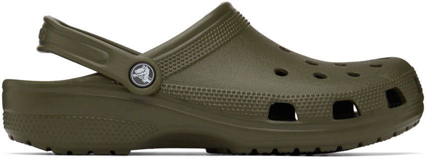 Crocs Khaki Classic Clogs - Picture 6