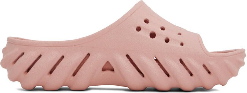 Crocs Pink Echo Slides