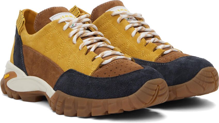 Diemme Brown & Yellow Possagno Sport Sneakers - Picture 2