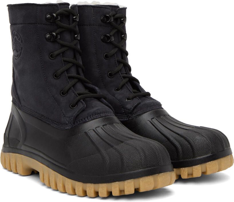 Diemme SSENSE Exclusive Black & Tan Anatra Boots - Picture 2
