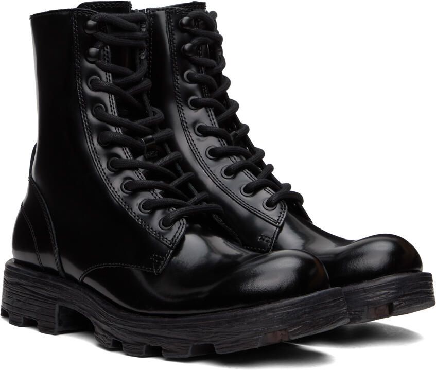 Diesel Black D-Hammer Boots - Picture 2