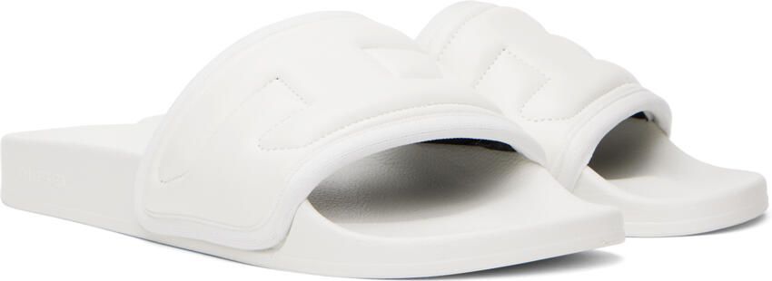 Diesel White Sa-Mayemi Puf Pool Slides - Picture 4