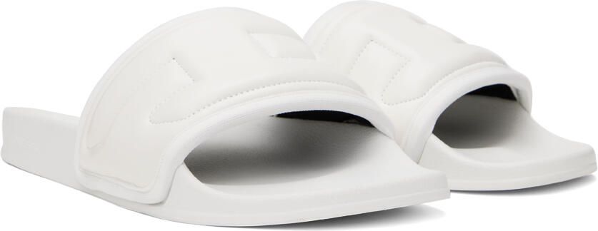 Diesel White Sa-Mayemi Puf Pool Slides - Picture 3