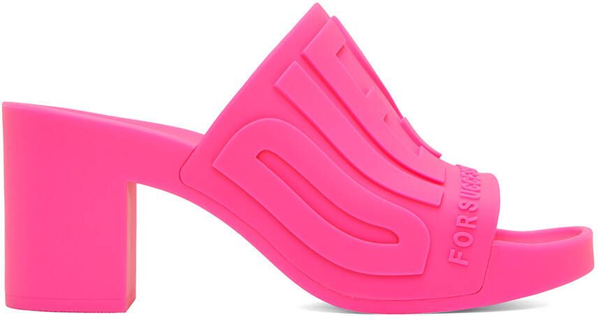 Diesel Pink Pamela Heeled Sandals