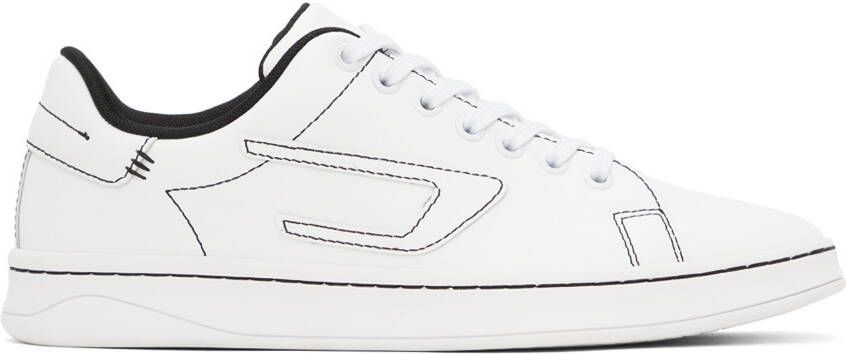 Diesel White S-Athene Low Sneakers