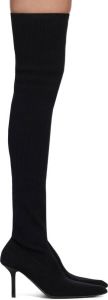 Dion Lee Black Pointed Tall Boots