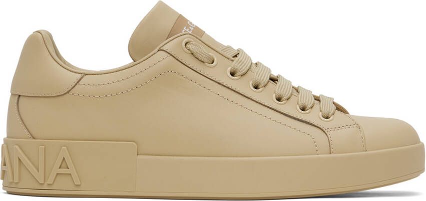 Dolce & Gabbana Beige Portofino Sneakers