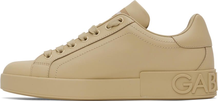 Dolce & Gabbana Beige Portofino Sneakers - Picture 3