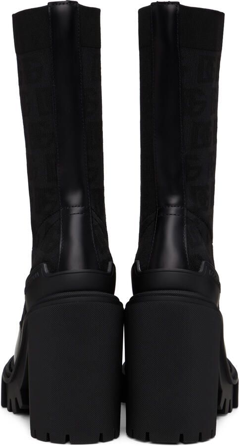 Dolce & Gabbana Black All-Over DG Boots - Picture 3