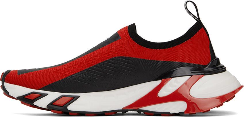 Dolce & Gabbana Black & Red Sorrento Sneakers - Picture 3
