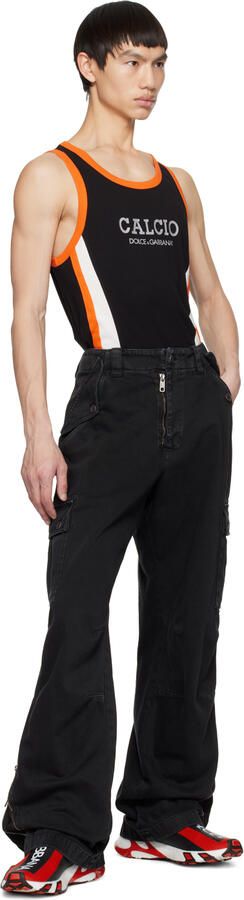 Dolce & Gabbana Black & Red Sorrento Sneakers - Picture 4