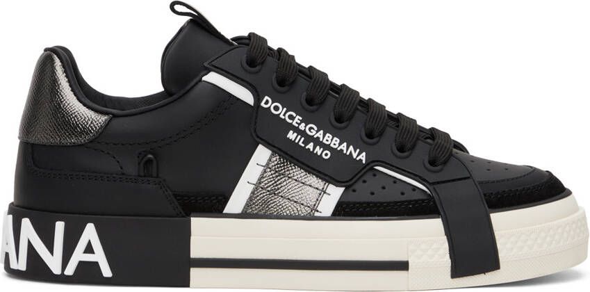 Dolce & Gabbana Black 2.Zero Custom Sneakers - Picture 8