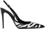 Dolce & Gabbana Black & White Lollo Zebra Heels - Thumbnail 1