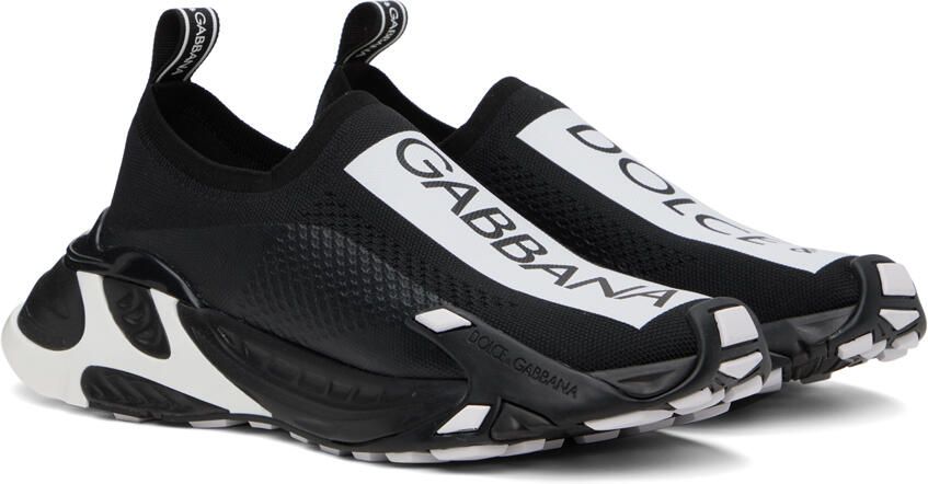 Dolce & Gabbana Black & White Sorrento Sneakers - Picture 2
