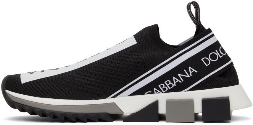 Dolce & Gabbana Black & White Sorrento Sneakers - Picture 4