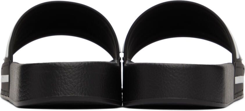 Dolce & Gabbana Black Beachwear Slides