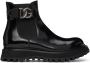 Dolce & Gabbana Black Brushed Ankle Boots - Thumbnail 1