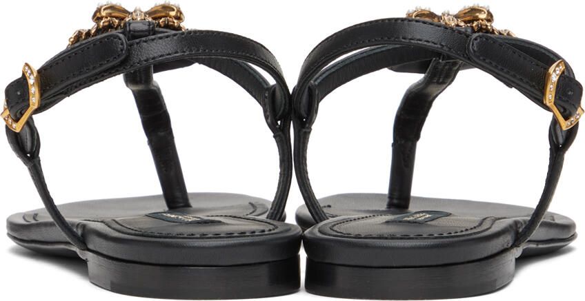 Dolce & Gabbana Black Devotion Sandals