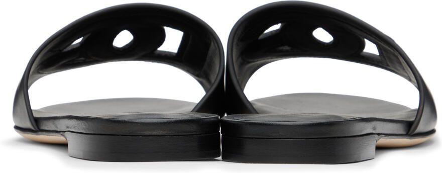 Dolce & Gabbana Black DG Millennials Sandals
