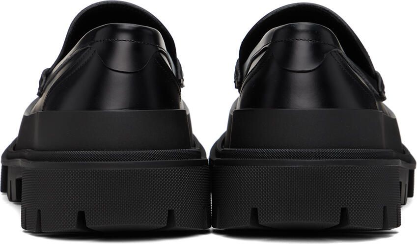 Dolce & Gabbana Black Hi-Trekking Loafers