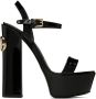 Dolce & Gabbana Black Keira Heeled Sandals - Thumbnail 1